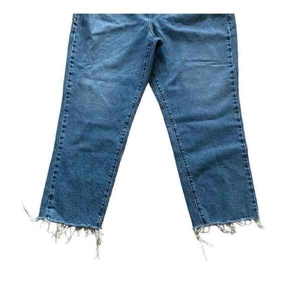 Good American Blue Women’s Slim Distressed High Rise Bohemian Denim Jeans SZ 20 - Picture 3 of 10